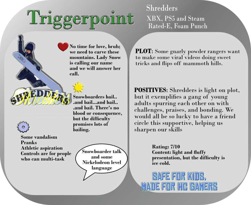 Shredders Family Guide