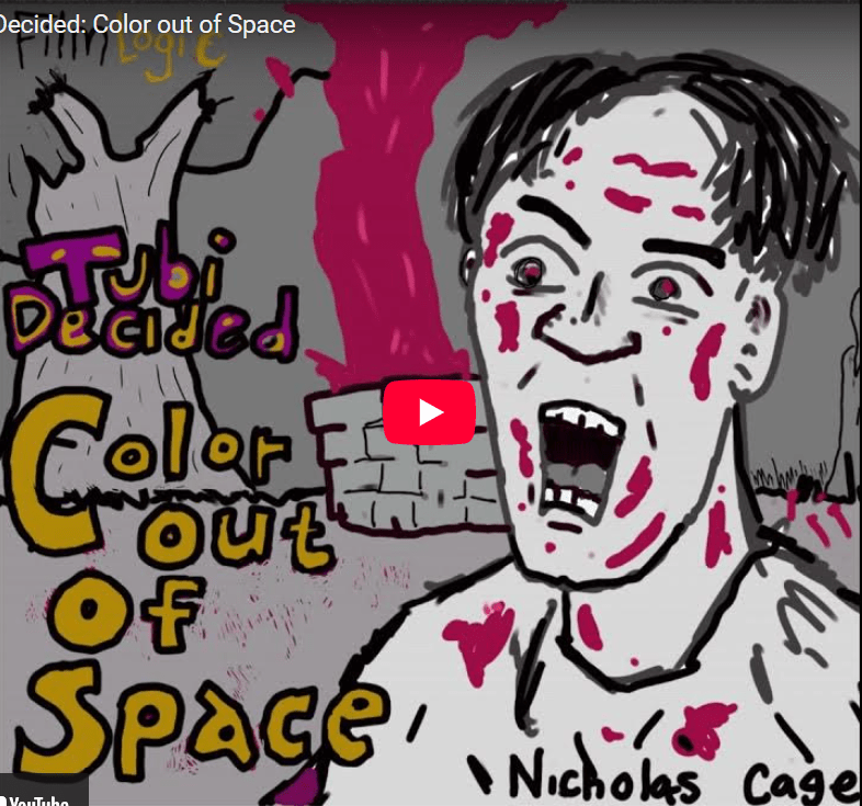 Color Out of Space fan drawing.